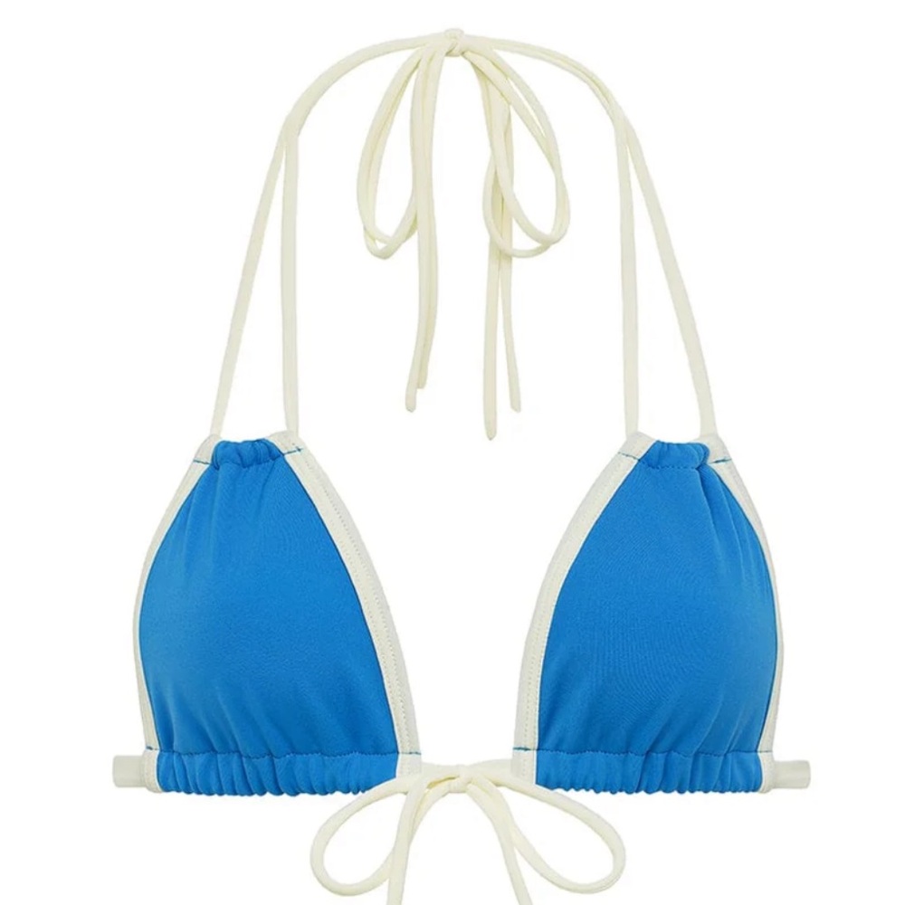 Montce Asul Cream Binded Euro Bow Bikini size Large